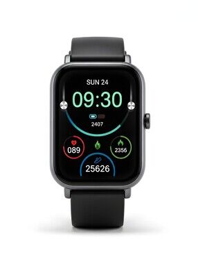 NIB ZL54C Smartwatch Bluetooth Call Fitness Tracker Waterproof Black
